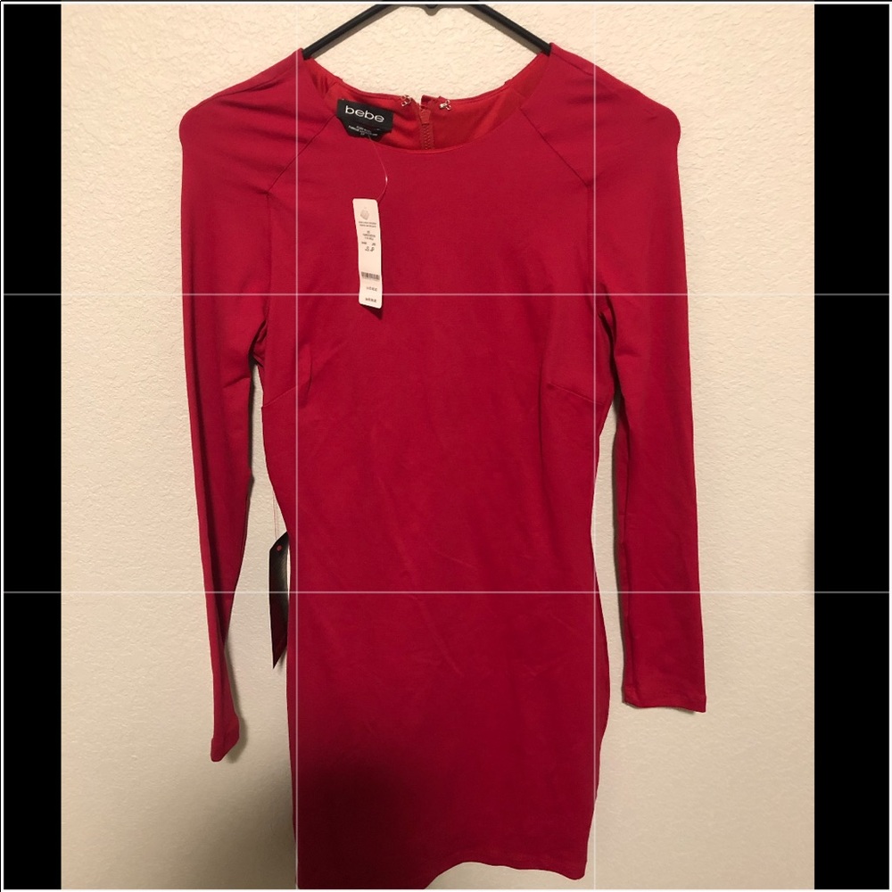 NWT RED BEBE DRESS